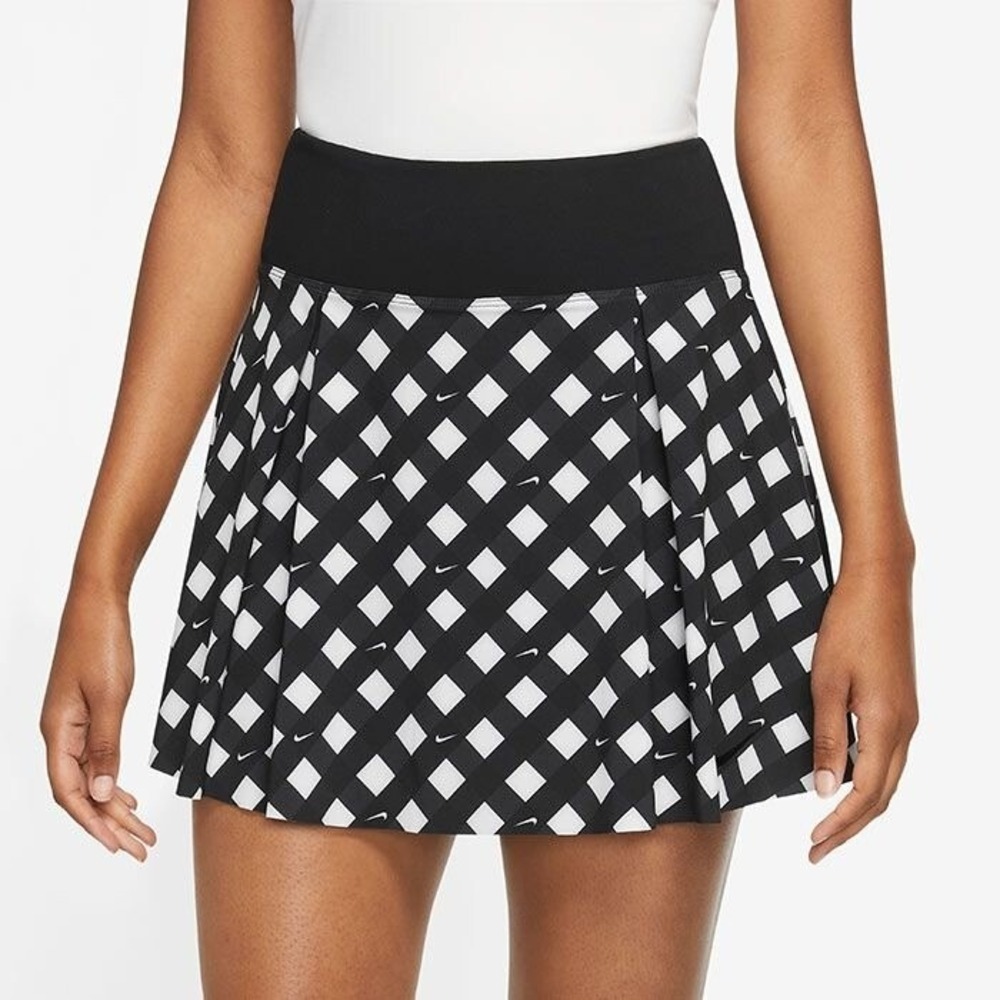 Nike Dri-Fit Club Regular Printed Skirt Women Black, Size: Small